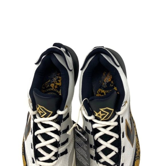 Converse BB Shift Gold White Basketball Sneaker Suede Mesh Women Mid Top A02517C - Picture 7 of 9